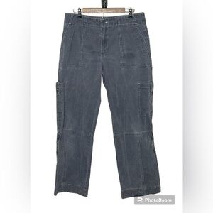 Royal Robbins Gray Wide Leg Pants/Roll Up Capris Sz 12